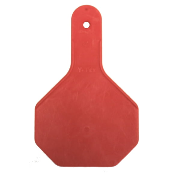 Y-Tex 3 Star Medium Blank Cattle Ear Tags 25 Count Red