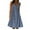 Navy, variant on Spring Sale 2024!Hontri Women's Casual Dress Women Casual Print Sleeveless Loose Plus Size Beach Summer Dress Ladies Bodycon Dresses for Women Blue,L