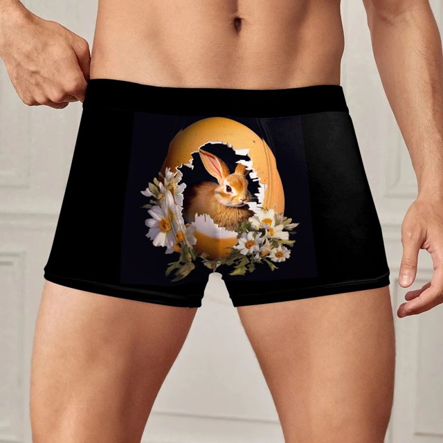 Ropa Interior Para Hombre, Transpirable, Tendencia Novedosa, Ropa Interior Con Estampado Digital 3D, 564