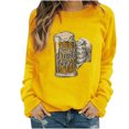 thumbnail image 1 of Wolfast Chandails à Manches Longues pour Femmes Motif Personnalisé Bière Mode Chandail Décontracté à Manches Longues Col Rond, 1 of 8