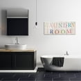 thumbnail image 2 of Laundry Room Clothespin Plank Pattern Typography Graphic Art Gallery Wrapped Canvas Print Wall Art, 2 of 7