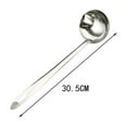 thumbnail image 3 of Oil Separator Spoon under $5! Yannianjz Stainless Steel Oil Separator Spoon, Soup Skimmer Spoon, Grease Filter Spoon, Kitchen Fat Separator, Gravy Fat Strainer for Cooking Broth, 3 of 9