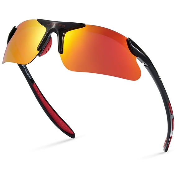 Xagger Kids Polarized Sports Sunglasses for Boys Girls Age 3-8 Toddler Baseball Softball TR90 Frame Glasses