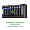 thumbnail image 4 of Powerowl 8 Bay AA AAA Battery Charger for Ni-MH Ni-CD Rechargeable Batteries, US Safety Certification, 4 of 7