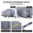 thumbnail image 3 of Kojooin RV Cover 27-30 ft, Camper Trailer Cover with Windproof Straps, Tire Covers and Water-Resistant Protection, 3 of 8