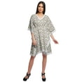 thumbnail image 3 of Moomaya Cutwork Lace Beach Kaftan For Women Printed Bikini Caftan Plus Size, 3 of 5