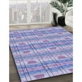 thumbnail image 3 of Ahgly Company Machine Washable Indoor Rectangle Transitional Medium Slate Blue Area Rugs, 5' x 7', 3 of 7