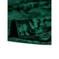 thumbnail image 6 of INSPIRE CHIC Women's Velvet Square Neck Long Sleeve Blouses S Deep Green, 6 of 7