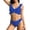 /c71Blue297, variant on Womens Bikini Sets 2 Piece Bathing Suit Ruffles Top With Swim Trunk Cheeky Swimwear Solid Color Elegant Spaghetti Strap V-Neck Summer Pool Sweet Party Swim Wear,Blue,M