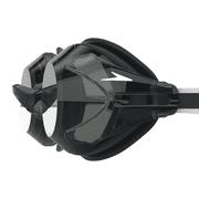 Speedo Vanquisher 3.0 Swimming Slide & Lock Nose Bridge Goggles, Black