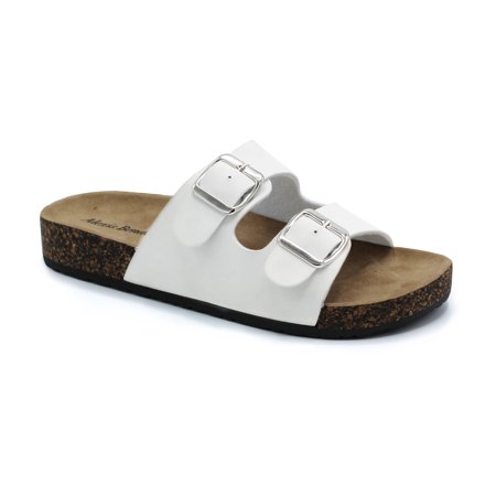 women's casual buckle straps sandals flip flop platform footbed sandals