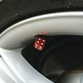 thumbnail image 3 of Opvise 4Pcs Dice Shape Car Motorcycle Wheel Tyre Air Valve Stem Anti-dust Cover Caps, 3 of 7
