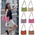 thumbnail image 5 of Straw Woven Shoulder Bag for Women Summer Beach Travel Crossbody Handbag Classics Satchel Purse, 5 of 7