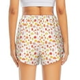 thumbnail image 2 of Lsque Cute Cartoon Mushrooms Printed Women's Running Shorts with Liner Pockets,Elastic Quick Dry Workout Athletic Gym Yoga Shorts,Womens High Waist Shorts-Small, 2 of 9