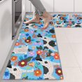 thumbnail image 2 of Kitchen Rugs Sets Of 2,German Shorthaired Pointer Dog and Flower Anti Fatigue Kitchen Mat Rugs Non Slip Washable,Decorative Kitchen Floor Mats for Kitchen,Sink,Laundry,17"X47", 2 of 5