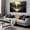 Black and Gold Waterfall, variant on Black and White Chicago City Skyline Canvas Wall Art, Modern Urban Skyscraper Cityscape Painting, 40x20 Inch Contemporary City View Wall Decor Picture for Living Room Bedroom Home Office