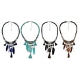 thumbnail image 4 of Bijoux Vintage Turquoise à Franges Ras-du-Cou Bohème Pendentif Turquoise Collier Mode Bijoux Mode Collier Déclaration Noir, 4 of 9