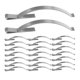thumbnail image 1 of unbranded 30Ud Clips Esquinas Con Resorte De Inoxidable Para Pantallas De Ventana Resistencia Y Estabilidad, 1 of 8