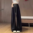 thumbnail image 2 of Staki Junior Girls Clothes Girls Sweatpants Front Seam Drawstring High Waist Wide Leg Sweat Pants Baggy Causal Kids High Waisted(Black,13-14 Years), 2 of 4