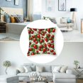 thumbnail image 5 of Farm Fruits Red Strawberry Outdoor Pillow Covers Set of 2, Decorative Throw Pillow Case, Wooden Texture Linen Soft Cozy Cushion Pillowcases, 5 of 7