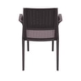 thumbnail image 5 of Compamia Capri Resin Patio Dining Arm Chair in Brown, 5 of 9