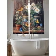 thumbnail image 5 of Butterfly Floral Sheer Curtains 63 Inch Length 2 Panels Set, Country Daisy Wildflower Brown Barn Door Voile Window Treatment Curtains Sheers Drapes for Bedroom/Living Room/Kitchen 52x"63"x2, 5 of 7