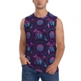 thumbnail image 1 of Balery Purple Dreamcatcher1 Camisetas sin mangas para hombre, absorbe la humedad y protege contra el mal olor.-Large, 1 of 7