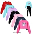 thumbnail image 4 of Sudadera con capucha para adolescentes y niñas, informal, con estampado de melodía Kuromi, de manga larga, con dibujos animados, para otoño, 4 of 5