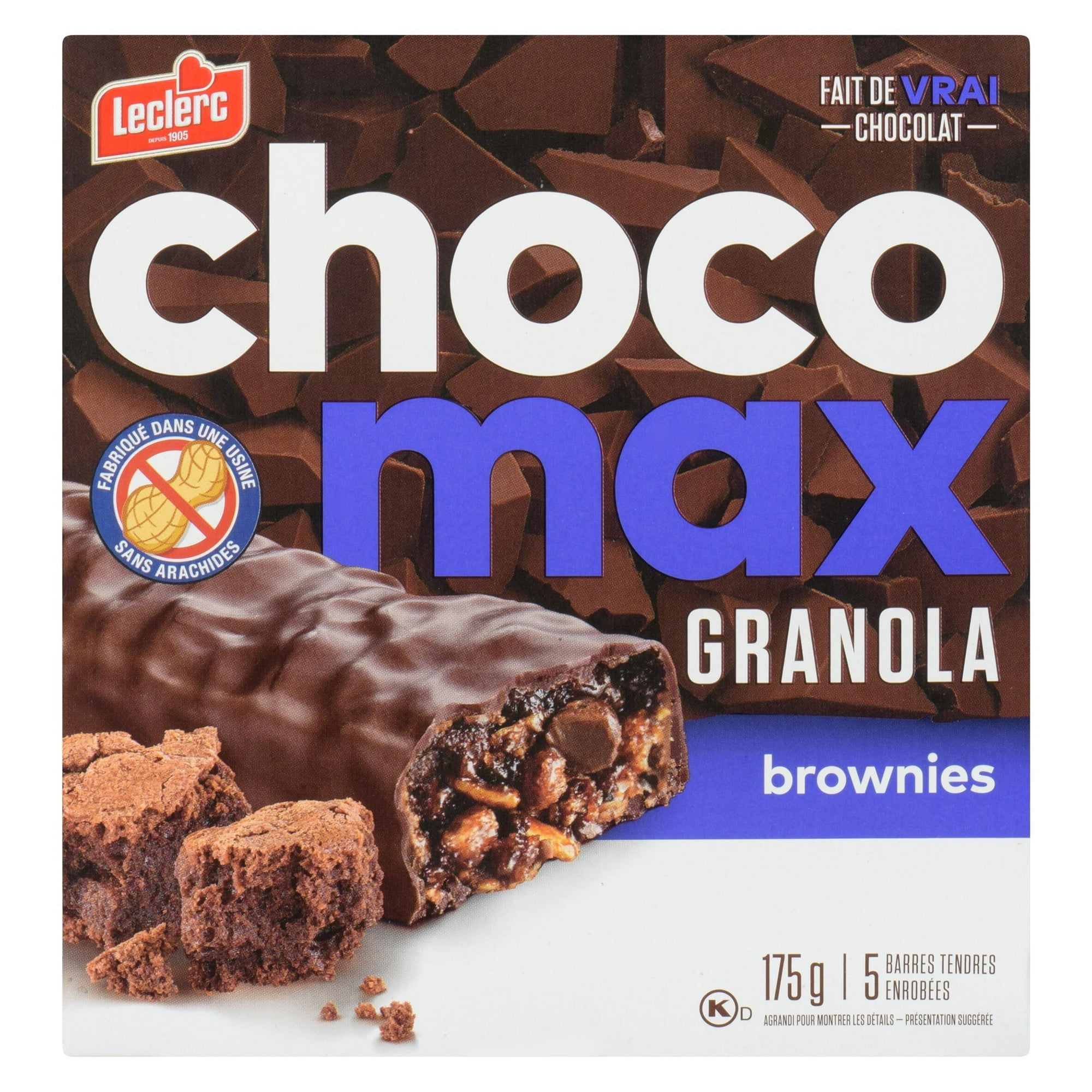 Chocomax Brownie Granola Bars, 175g / 5 bars