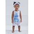 thumbnail image 6 of Disney Lilo & Stitch Baby Girls' Sleeveless Romper Pajama and Headband Set Lavender Stitch, 6 of 12