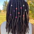 thumbnail image 3 of Unique Bargains 100pcs Dreadlock Beads Aluminum Braiding Beads Metal Cuffs Dreadlock Accessories Hair Decoration Braiding Hair Jewelry for Women Purple, 3 of 7