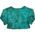 thumbnail image 2 of Glitter Girl - Little Girls LS Cropped Sweatshirt 37661-4 (jade love), 2 of 3