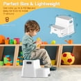 thumbnail image 2 of Toddler Step Stool,2 Step Stools for Kids, Kids Step Stool Poop Stool for Toilet Potty Training, 2 of 7