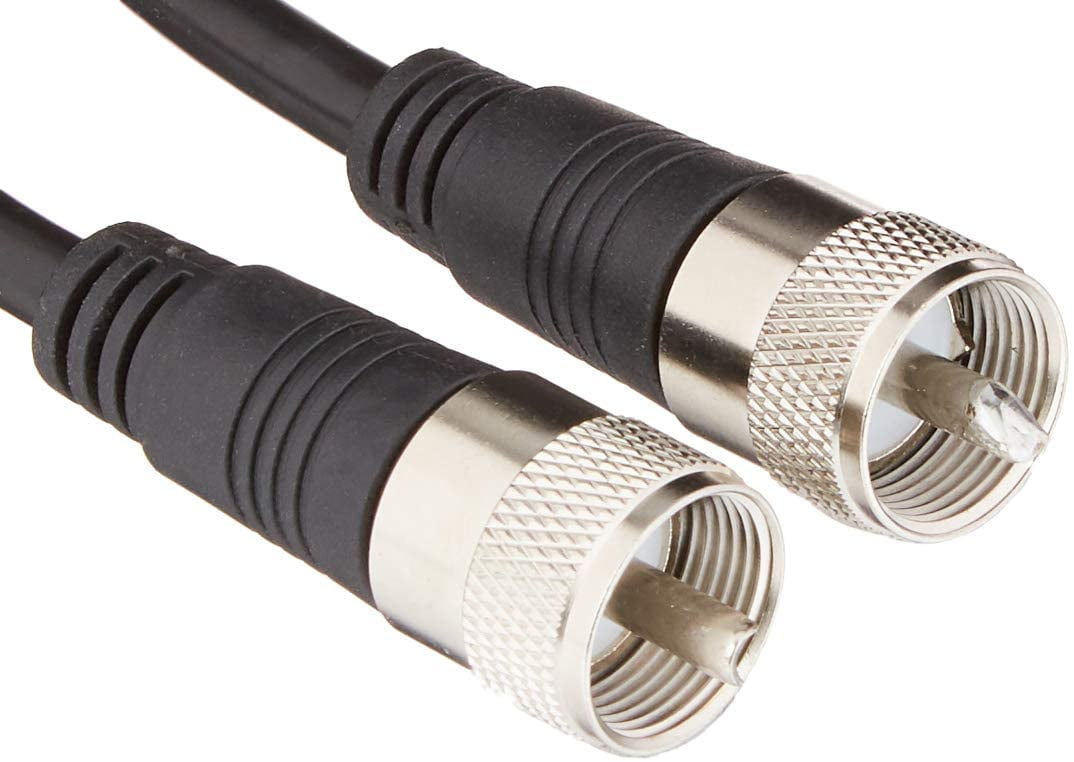 Black Steren 205-700 100-Feet UHF-UHF Mini-RG8x Patch Cable 