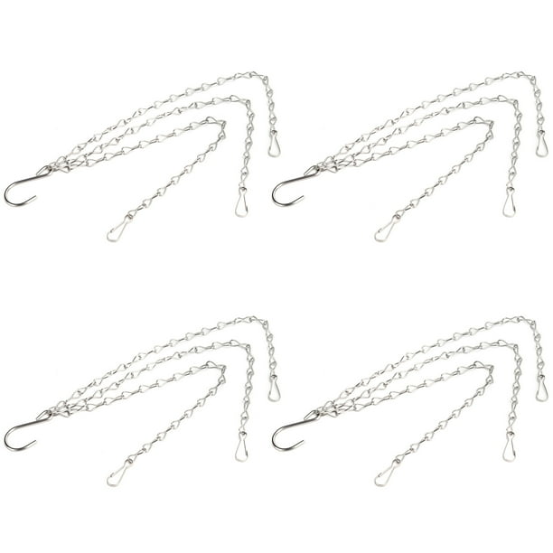 Cadena colgante con ganchos de acero inoxidable 304 colgadores de plantas para macetas de jardín accesorios para contenedores 4 Uds Otros