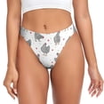 thumbnail image 1 of Balery Funny Chicken Tangas de Algodón para Mujer con Estampado – Ropa Interior Sexy, Transpirable, G-string-3X-Large, 1 of 6