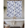 thumbnail image 4 of Navy Blue Coastal Living Room Curtains 2 Panel, Coral Starfish Seaside Summer Beach Cafe Window Treatment, Extra Long Farmhouse Bedroom Bathroom Kitchen Curtains Drapes 104"x72", 4 of 6