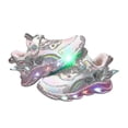 thumbnail image 3 of Zapatillas de deporte informales Led para niñas, zapatos de exterior con estampado de princesa Elsa, zapatos antideslizantes iluminados para primavera, 3 of 5