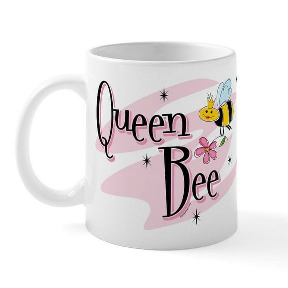 CafePress - Queen Bee Mug - 11 oz Ceramic Mug - Novelty Coffee Tea Cup