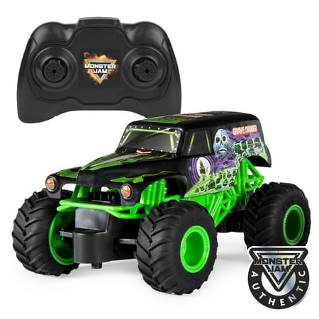 Monster Jam, Official Grave Digger Remote Control Monster Truck, 1:24 Scale, 2.4 GHz, for Ages 4 and