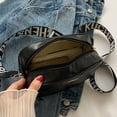 thumbnail image 2 of Bolsa De Hombro Bolso De Hombro Compuesto De Pu Color Sólido Mujeres Diamante Viaje De Compras (Negro) Likrtyny Para Estrenar, 2 of 6