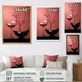 thumbnail image 4 of Designart "Mysterious Magenta Floral Delight" Flowers Floater Framed Wall Art Prints, 4 of 5