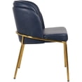 thumbnail image 5 of Meridian Furniture Jagger Navy Faux Leather Dining Chair - Set of 2, 5 of 7