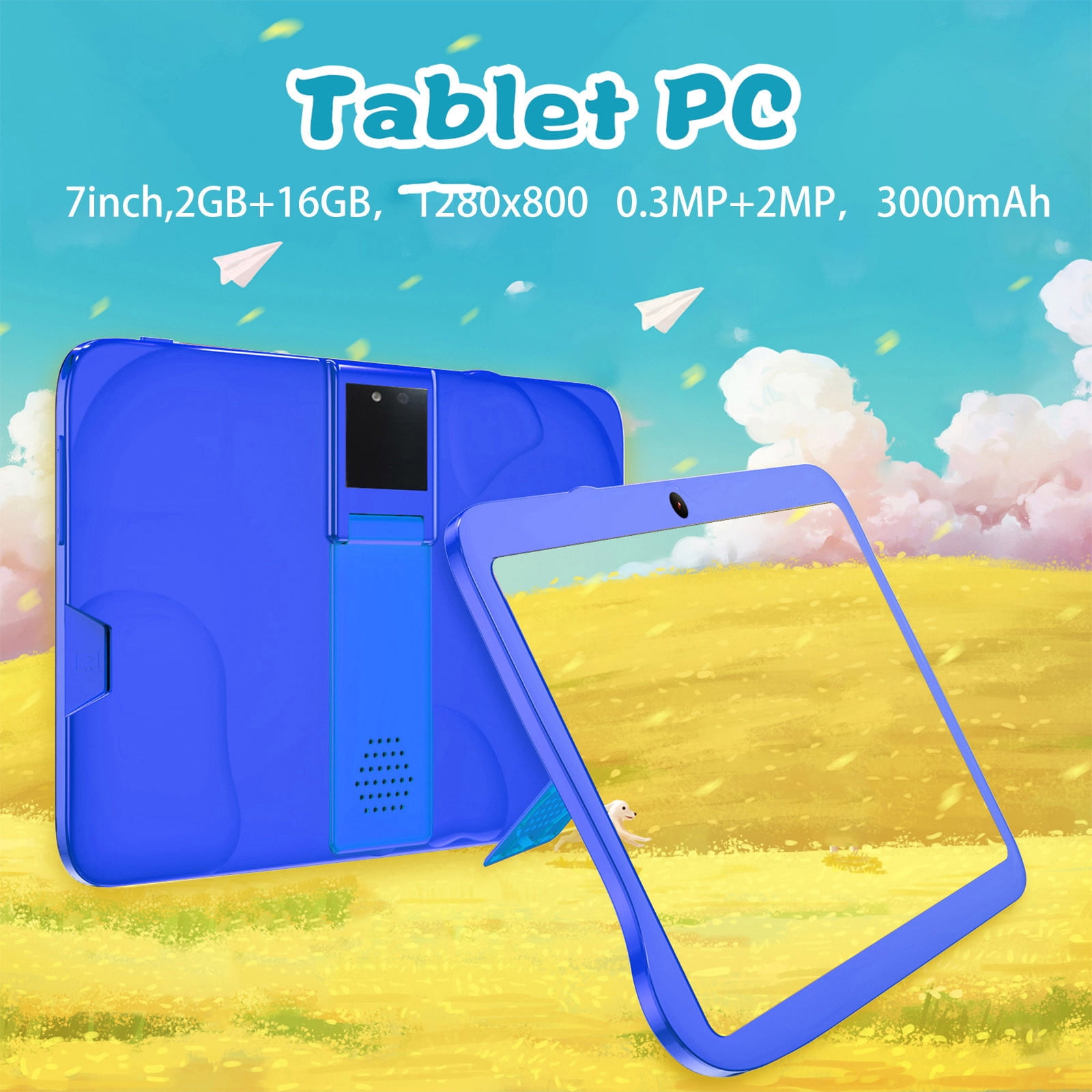 VBVC Tablet Laptop,Hd Tablet Wifi Bluetooth Android Voice Call Game Tablet,7Inch Ips Display Screen,Wifi,2Gb Ram+16Gb Rom,3000Mah,Android 5.1 System