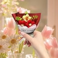 thumbnail image 4 of Artificial Flowers Crochet Flower Bouquet Preserved Flowers Crochet Roses Crochet Flowers Mother's Day Gifts Valentine's Day Gifts Handmade Crochet Flowers Red 3.94 Inch (1Pcs), 4 of 5