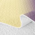 thumbnail image 5 of Erosebridal Vintage Gradient Quilt Full for Girls, Yellow Violet Stripe Print Full Bedspread Sets, 3 Pieces, 5 of 7