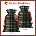 thumbnail image 4 of Linen Bundle Pocket Gift Bag Drawstring Opening And Closing Method For Christmas Birthday Anniversary As A Gift Packaging Medium Springgreen Buffalo Plaid Check Tartan Scotland_1, 4 of 8