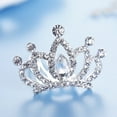 thumbnail image 6 of Jiaroswwei Cute Kids Girls Rhinestone Princess Crown Hair Comb Hairpin Birthday Party Tiara, 6 of 8