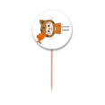 thumbnail image 1 of Animal Cat Nature Fish Naughty UU Toothpick Flags Round Labels Party Decoration, 1 of 3
