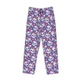 thumbnail image 5 of Balery blue flower Skull colorful print Men's Pajama Pants,Ultra Lightweight Pjs,Lounge Pant-XX-Large, 5 of 9